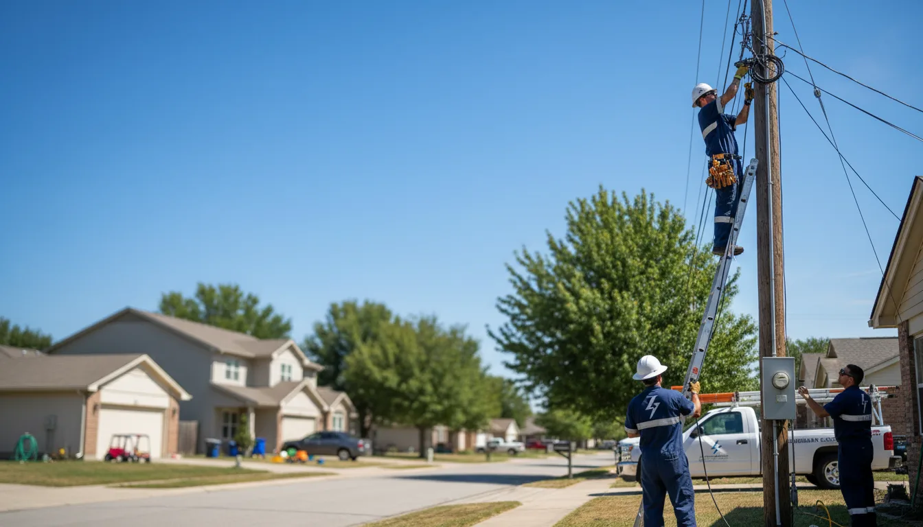 Residential electrician providing installation services in Meservey, IA